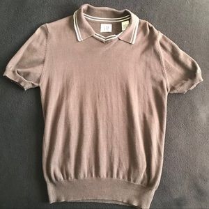 Vintage 90’s Men’s Short Sleeve Thin Sweater Polo Shirt Rare!